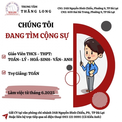 CHÚNG TÔI ĐANG TÌM CỘNG SỰ